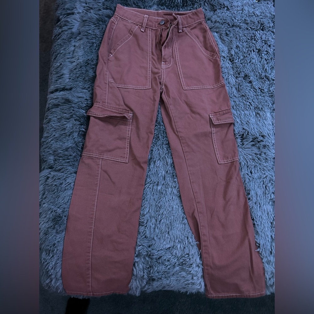 Shein brown cargo pants